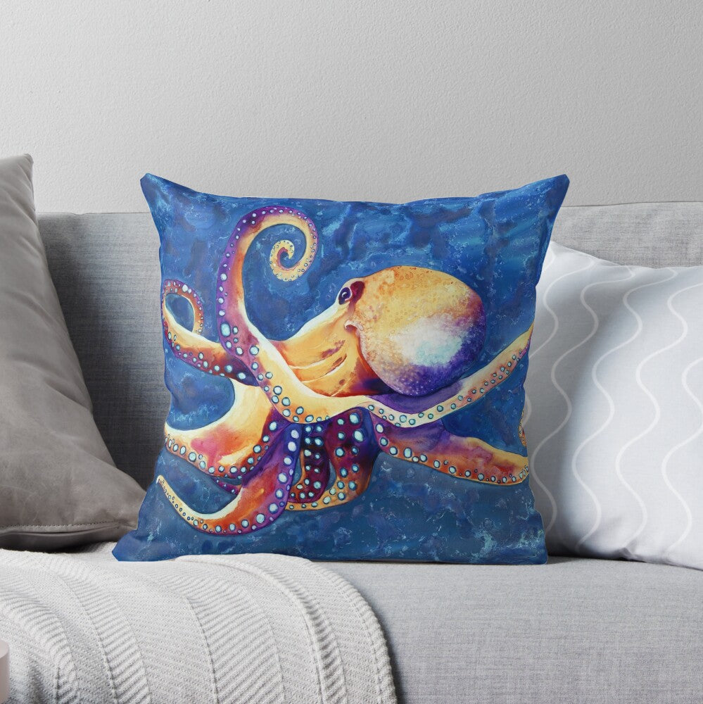 Octopus deals throw pillow