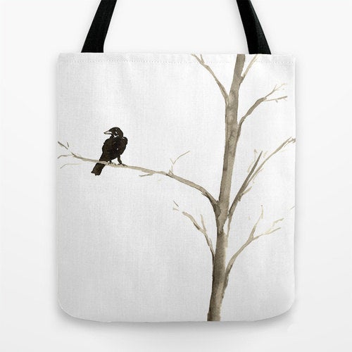 Black art tote online bags