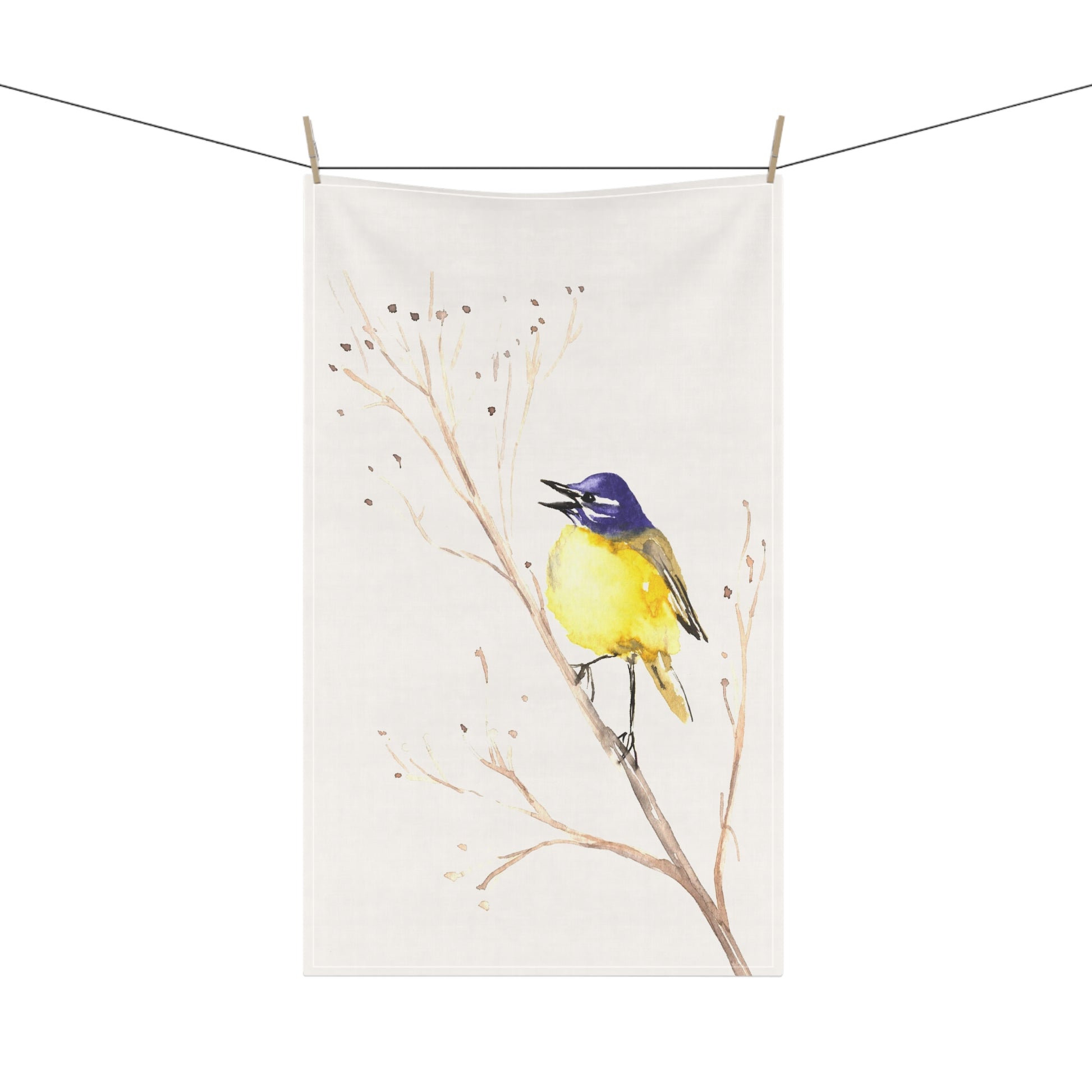 Bathroom Towels By Brazen Design Studio Yellow Wagtail Bird