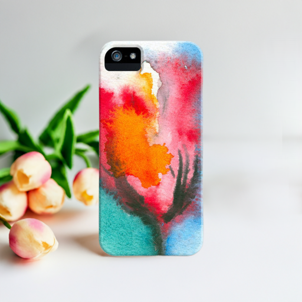 Abstract Tulip Phone Case