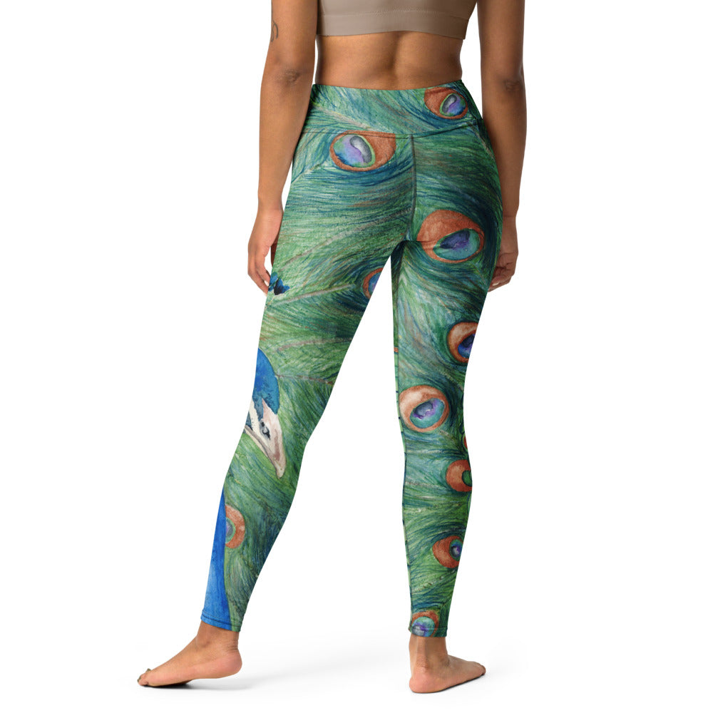 Peacock Designer Leggings – Brazen Design Studio