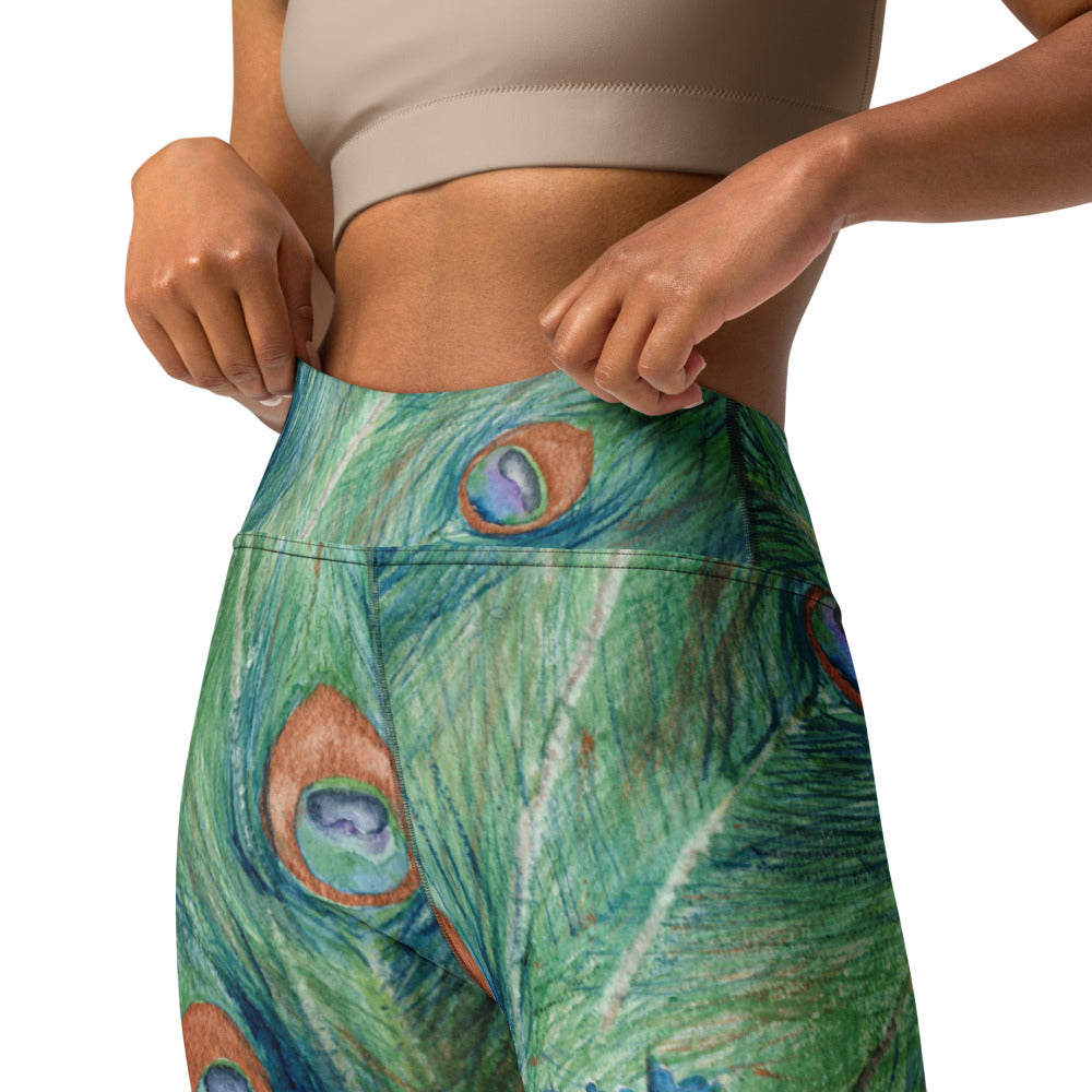 Peacock Designer Leggings – Brazen Design Studio