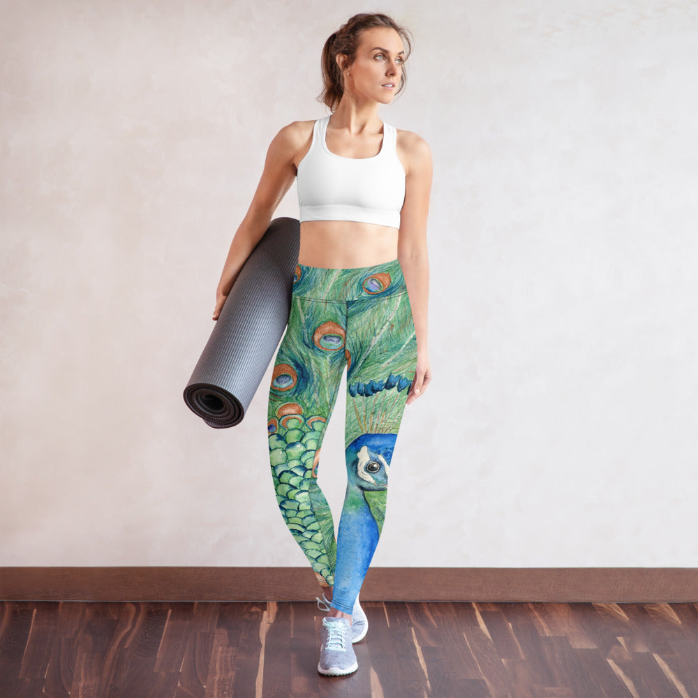 Peacock Designer Leggings – Brazen Design Studio