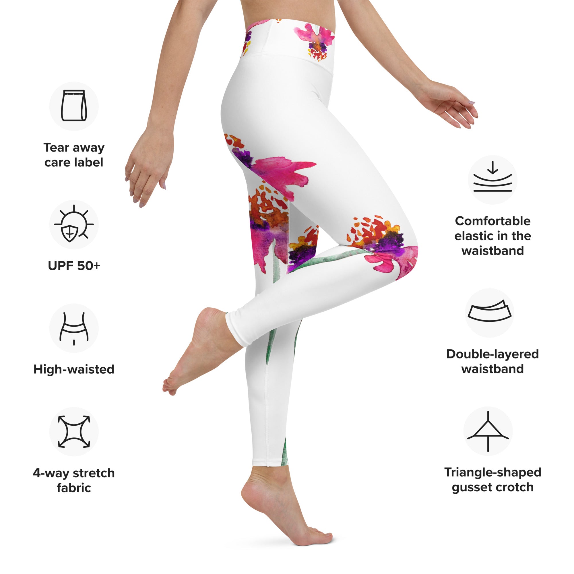 Echinacea Designer Leggings