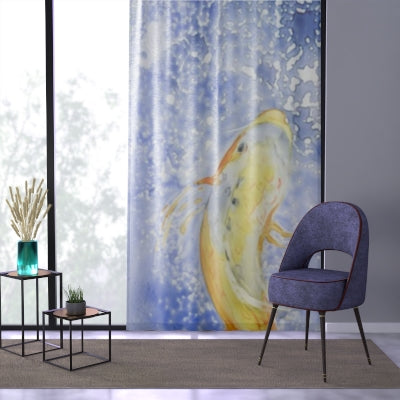 Prosperity Koi Black Out or Sheer Curtains