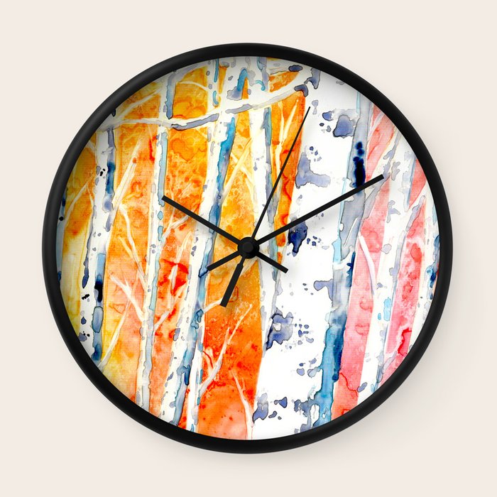 Falling for Colour Wall Clock