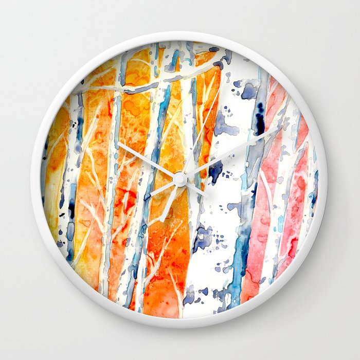 Falling for Colour Wall Clock