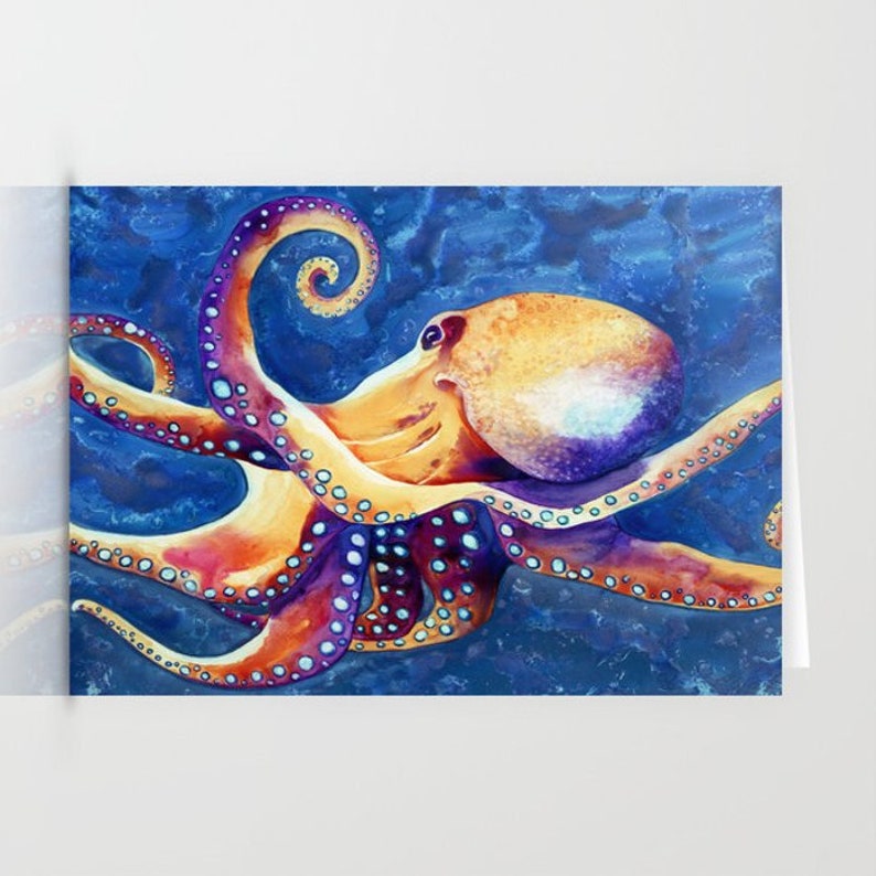 Octopus Art Card