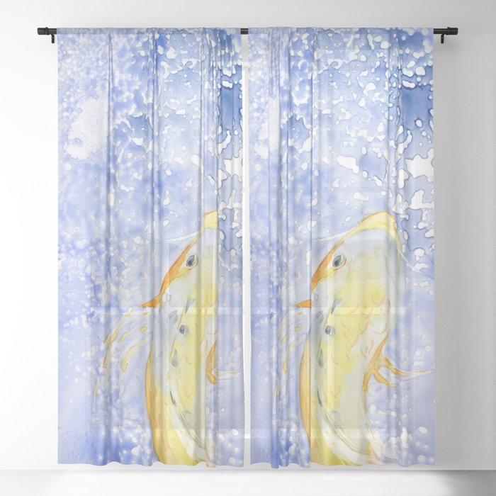 Water Ballet Koi Shower Curtain – Brazen Design Studio